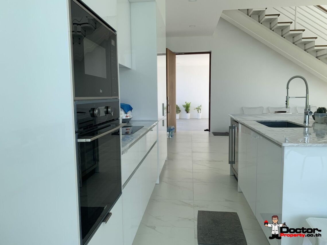 Newly Built 3 Bed Modern Sea view Villa – Chaweng, Koh Samui – For Sale